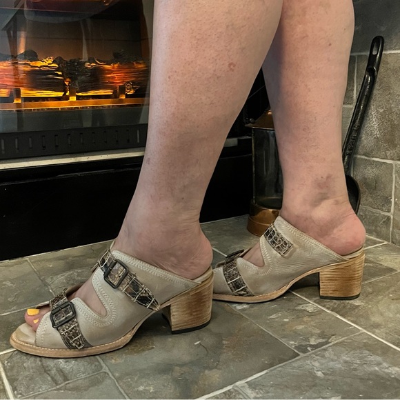 Freebird by Steven Taupe and Snakeskin Mules - Picture 1 of 10